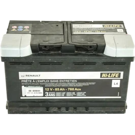 Акумулятор Renault / Dacia 6 CT-85-R Hi-Life 7711419085