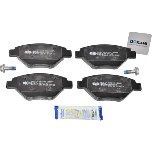 181572-701 Icer Тормозные колодки для Renault Megane