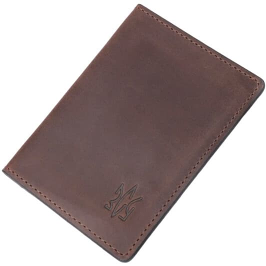 Обложка для прав и техпаспорта Grande Pelle "Тризуб ЗСУ" 16752 коричневый