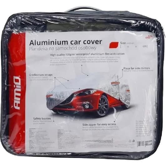 Автомобільний тент Amio 01111 сірий