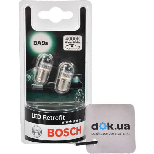 Автолампа Bosch Retrofit LED T4W BA9s 1 W белая 1987301514