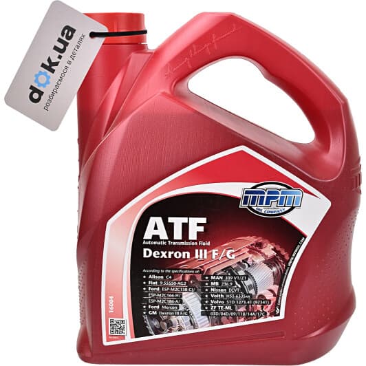 MPM ATF Dexron III F/G (4 л) трансмиссионное масло