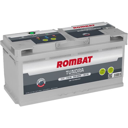 Аккумулятор Rombat 6 CT-110-R Tundra E6110