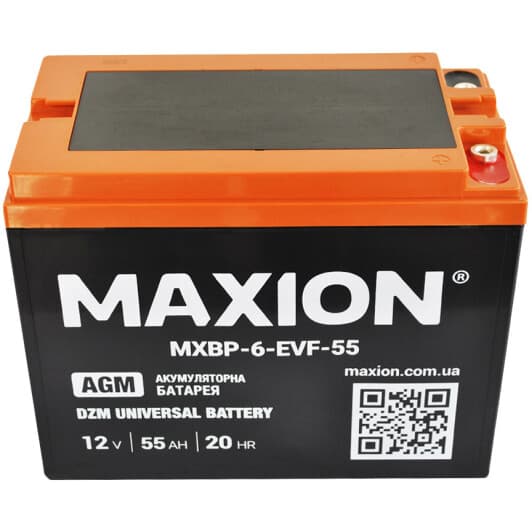 Аккумулятор для ИБП Maxion MXBT6EVF55 55 Ач 10 В