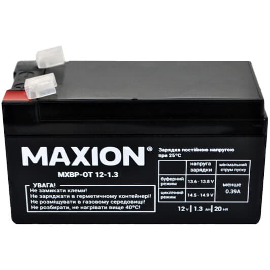 Аккумулятор для ИБП Maxion MXBPOT1213 1.3 Ач 12 В
