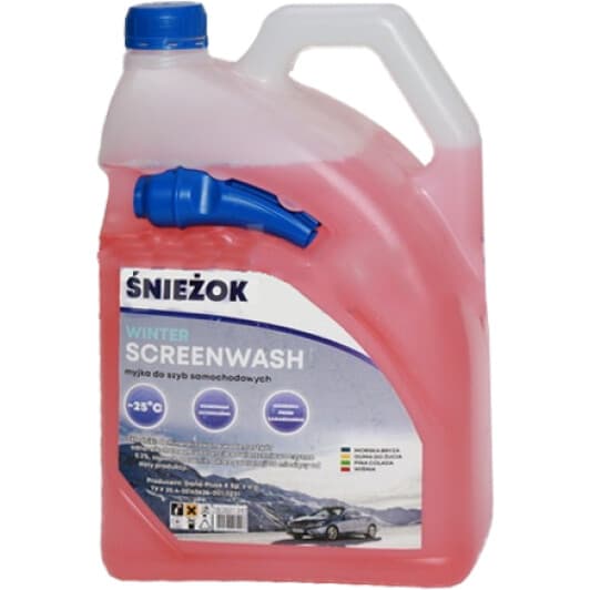 Омыватель стекла Sniezok Screenwash зимний -25 °С вишня (4 л)