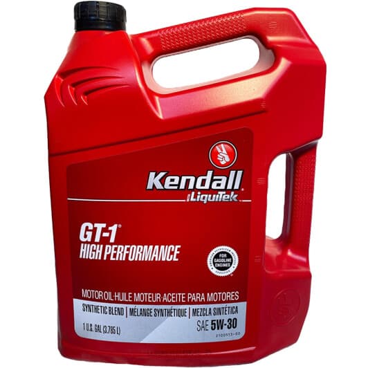 Kendall GT-1 High Performance Motor Oil with LiquiTek 5W-30 (3,78 л) моторна олива