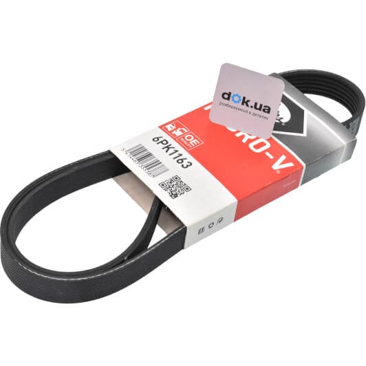 6PK1163 Gates Поліклиновий ремінь