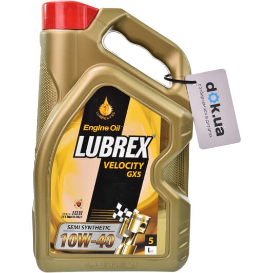 Lubrex Velocity GX5 10W-40 (5 л) моторное масло