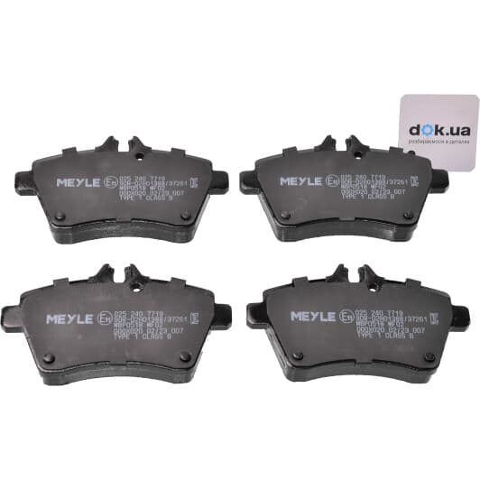 025 240 7719 Meyle Тормозные колодки