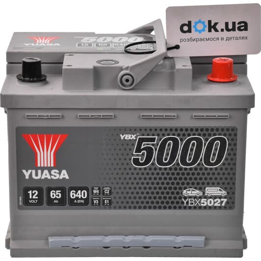 Аккумулятор Yuasa 6 CT-65-R YBX 5000 YBX5027