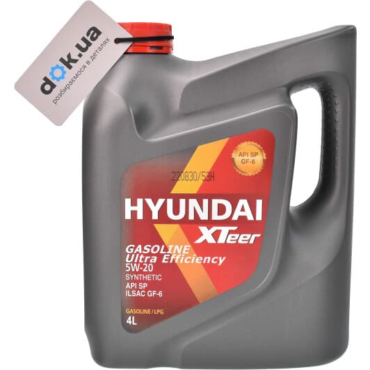 Hyundai XTeer Gasoline Ultra Efficiency 5W-20 (4 л) моторна олива