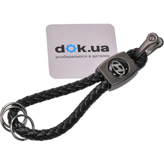 Брелок Vitol з логотипом Hyundai чорний 52696