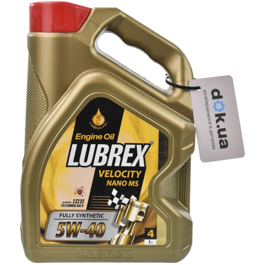 Lubrex Velocity Nano MS 5W-40 (4 л) моторна олива
