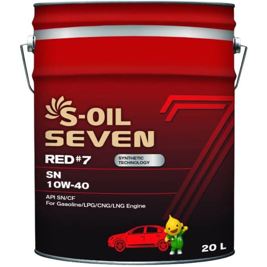 S-Oil Seven Red #7 SN 10W-40 (20 л) моторна олива