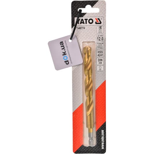 Свердло Yato спіральне по металу YT-44774 12 мм