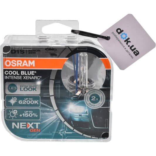 Автолампа Osram Cool Blue Intense (Next Gen) D1S PK32d-2 35 W прозрачная 66140CBN-HCB