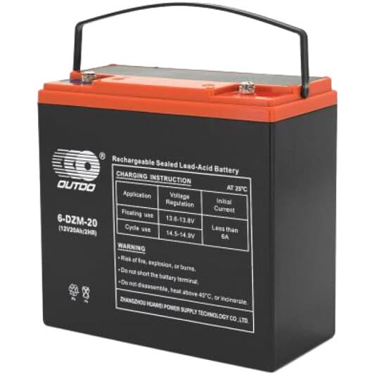 Аккумулятор для ИБП Outdo 6-DZM 6DZM20 20 Ач 12 В