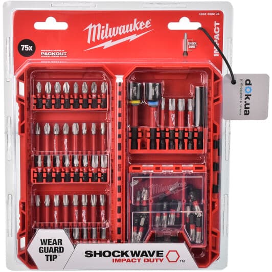 Набор бит и торцевых головок Milwaukee 4932492008 75 шт.