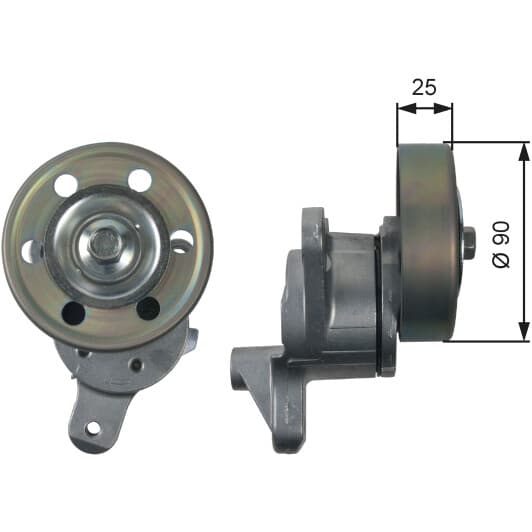 T39154 Gates Натяжний ролик поліклинового ременя