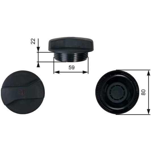 RC245 Gates Крышка бачка охлаждающей жидкости