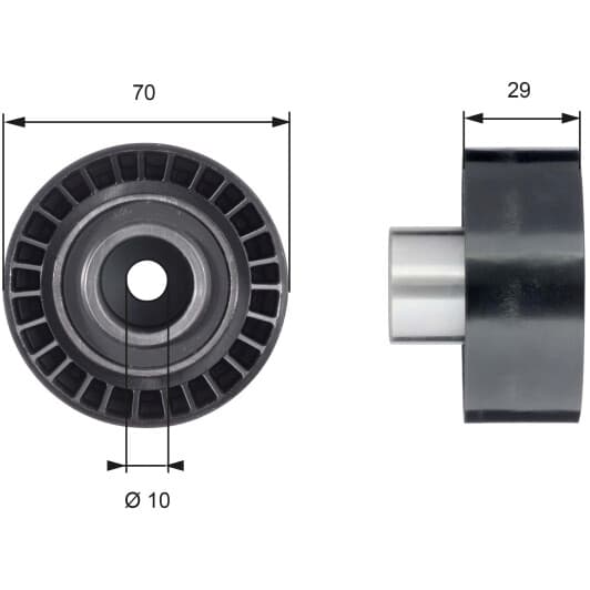 T42164 Gates Обвідний ролик ременя ГРМ