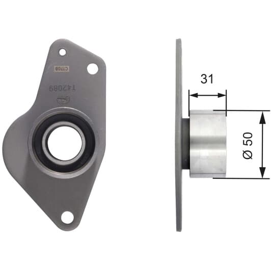 T42089 Gates Обводной ролик ремня ГРМ