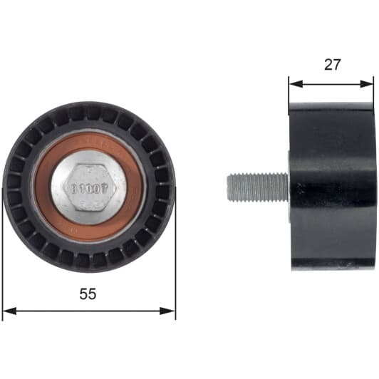 T42150 Gates Обвідний ролик ременя ГРМ