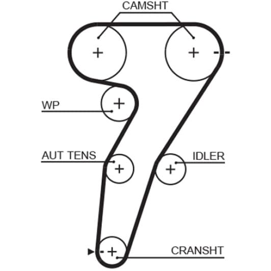 5469XS Gates Ремень ГРМ