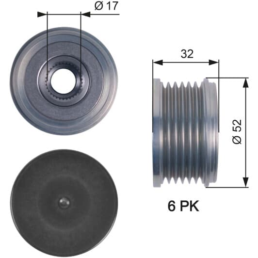 OAP7140 Gates Муфта генератора