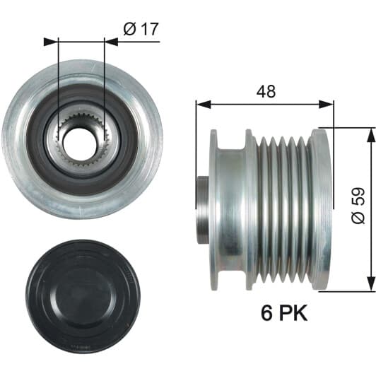 OAP7178 Gates Муфта генератора