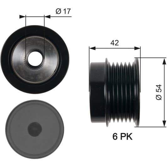 OAP7035 Gates Муфта генератора