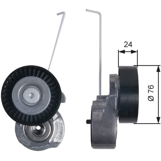 T38495 Gates Натяжной ролик поликлинового ремня