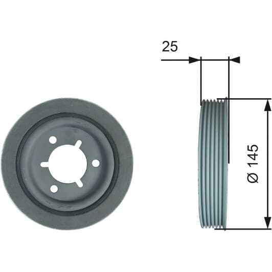TVD1056 Gates Шкив коленчатого вала