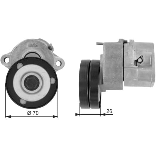 T38213 Gates Натяжной ролик поликлинового ремня
