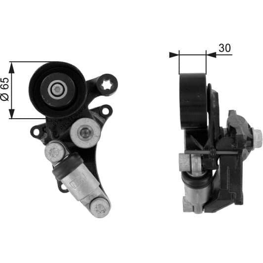 T38305 Gates Натяжний ролик поліклинового ременя