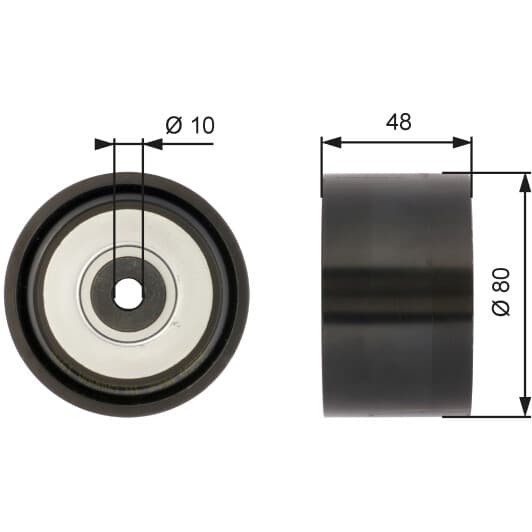 T36259 Gates Обвідний ролик поліклинового ременя
