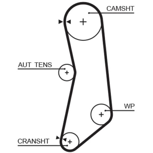 5626XS Gates Ремінь ГРМ для Fiat Panda