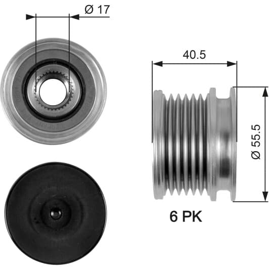 OAP7060 Gates Муфта генератора