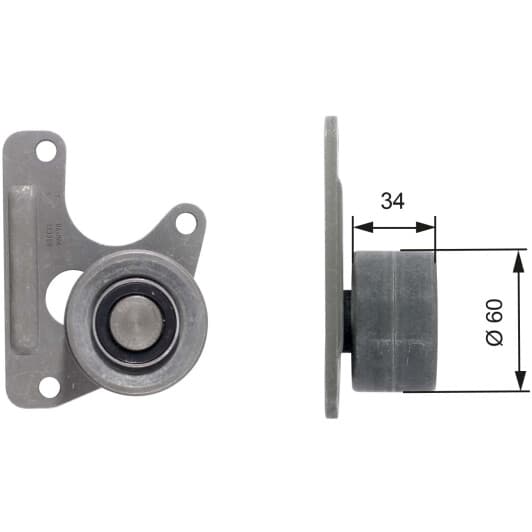 T42068 Gates Обводной ролик ремня ГРМ