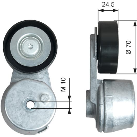 T39375 Gates Натяжний ролик поліклинового ременя