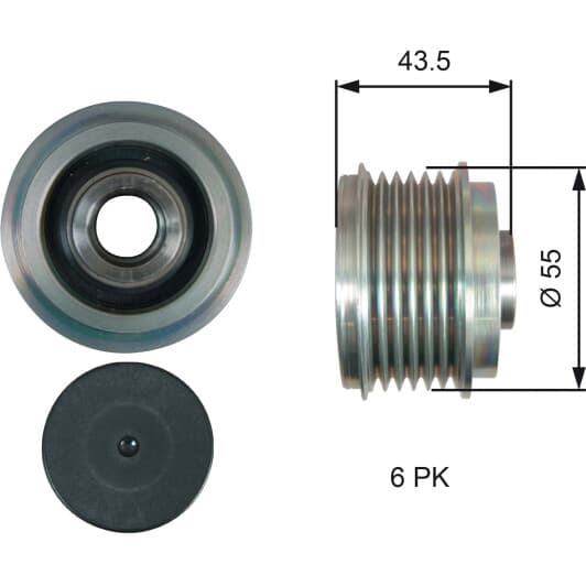 OAP7219 Gates Муфта генератора