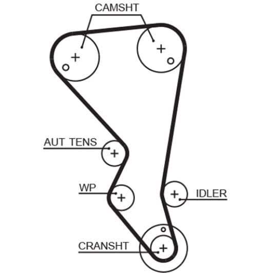 5599XS Gates Ремінь ГРМ