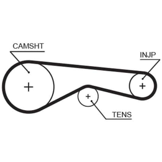 5625XS Gates Ремінь ГРМ