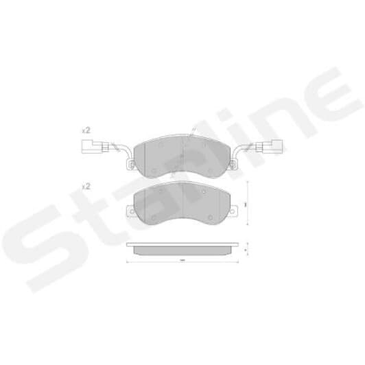 BD S848P Starline Тормозные колодки
