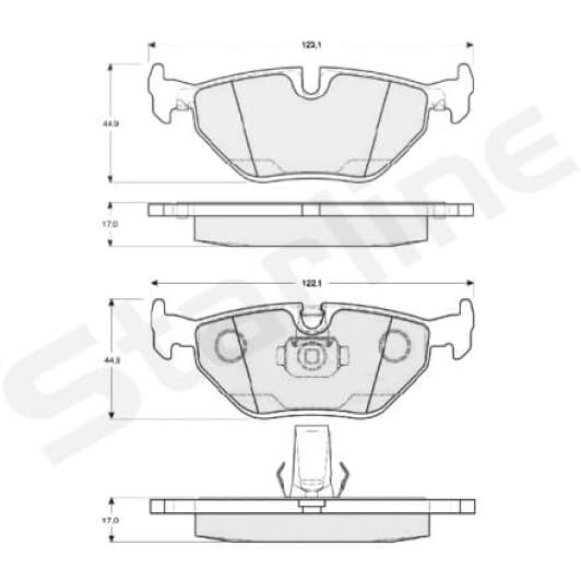 BD S819P Starline Тормозные колодки