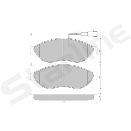BD S847P Starline Тормозные колодки