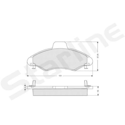 BDS038 Starline Гальмівні колодки для Ford Escort