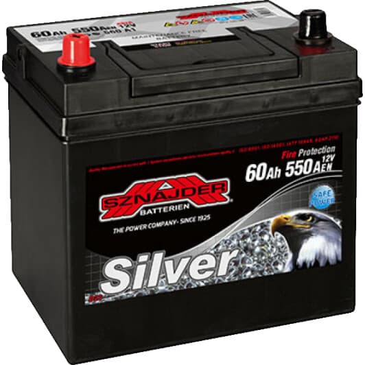 Аккумулятор SZNAJDER 6 CT-60-L Silver Asia 5601