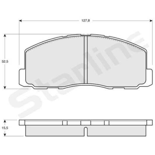 BD S119 Starline Гальмівні колодки